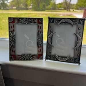 Silver and Black Ornate Picture Frames Set